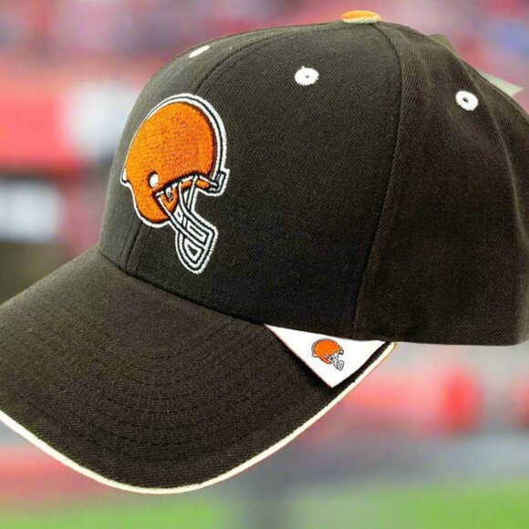 Cleveland Browns Vintage Late '90s NFL 30% Wool 3-D Logo NOS Cap - Picture 1 of 6